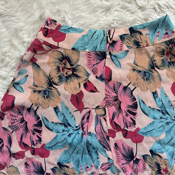 For Love And Lemons x Revolve Skirt in Floral Mini High Waist Multi XS NWT New - Picture 6 of 12